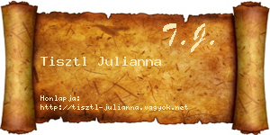 Tisztl Julianna névjegykártya
