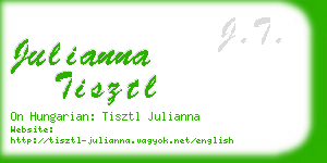 julianna tisztl business card